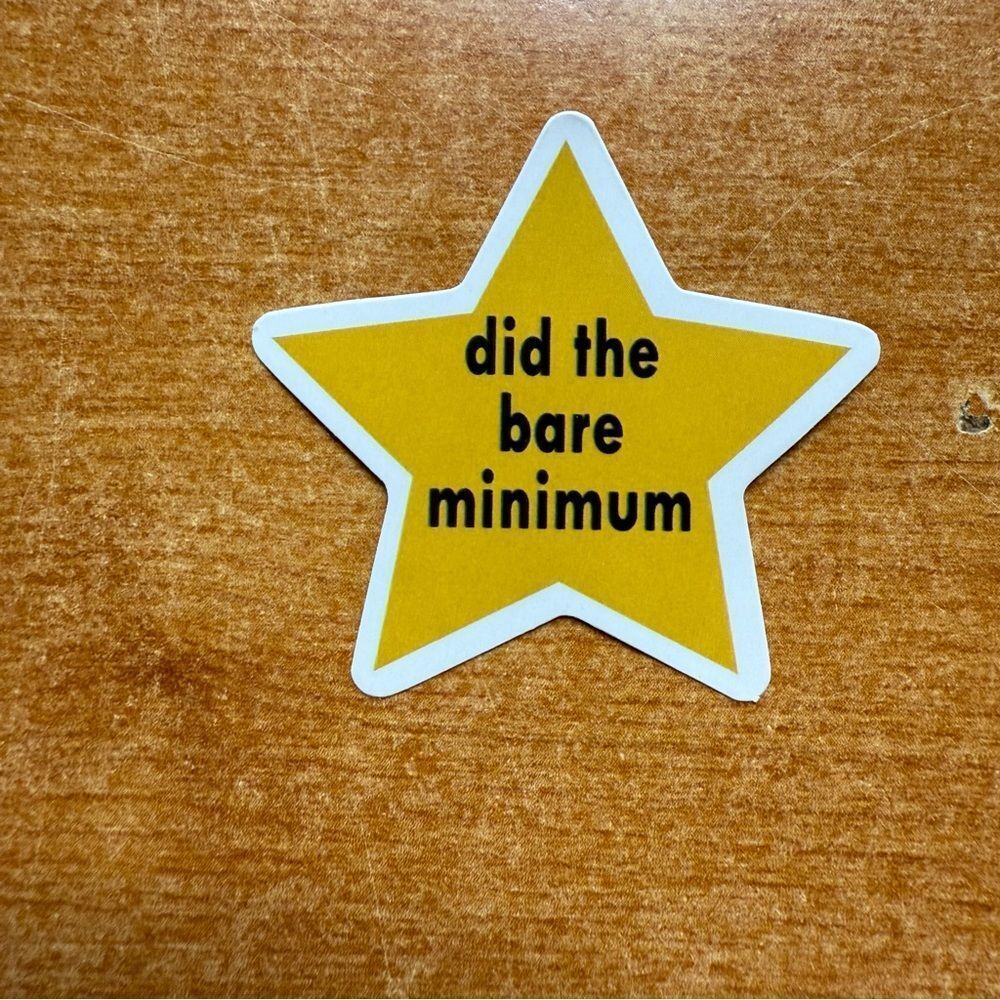 Yellow‎ Star Sticker